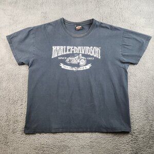 Harley Davidson Motorcycles Shirt Mens Size 2XL London Kentucky Vintage Faded